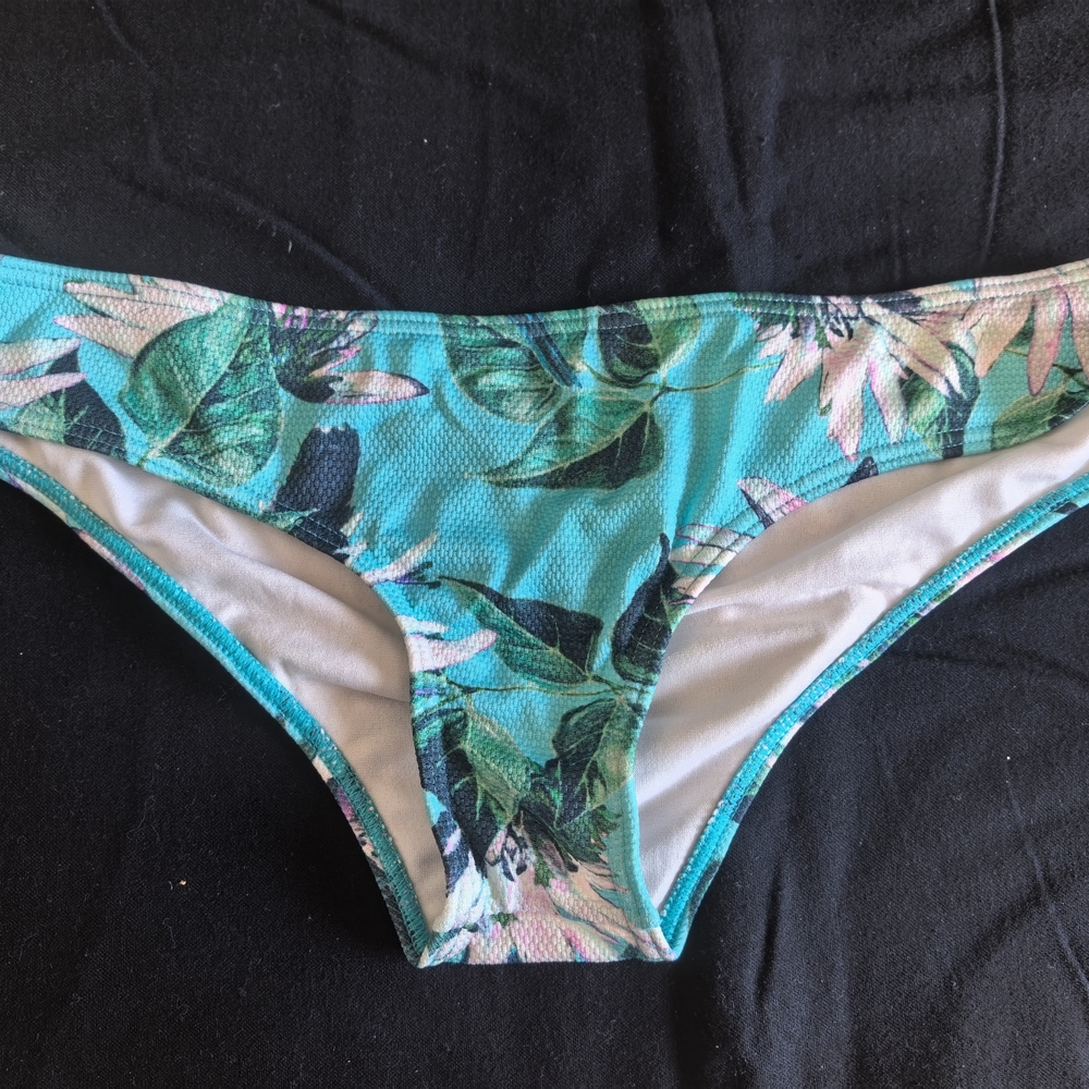 O'Neill Turquoise Floral Bikini Bottom